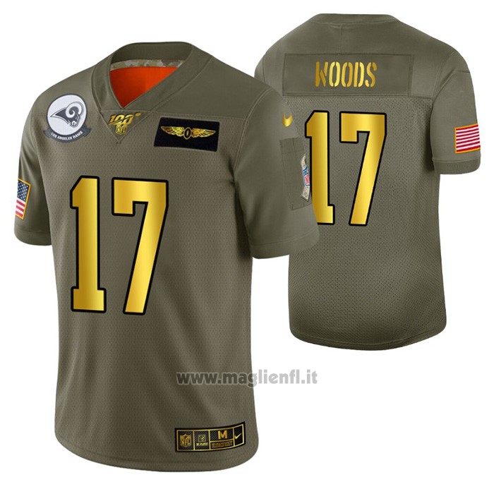 Maglia NFL Limited Los Angeles Rams Robert Woods 2019 Salute To Service Verde